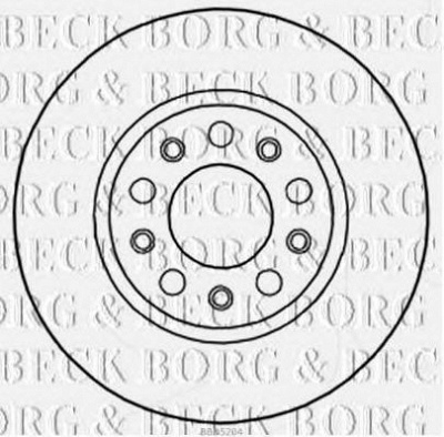 BORG & BECK bbd5204 -  Тормозной диск